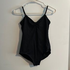 Black camisole leotard